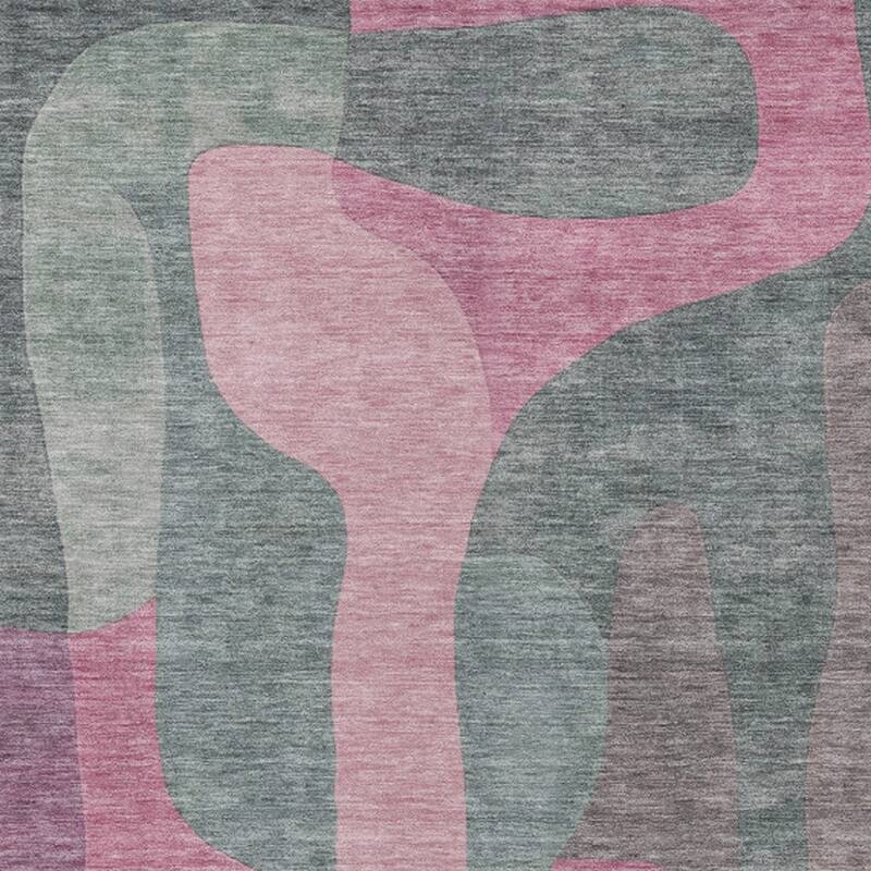 HomeRoots Abstract Transitional Rectangle Outdoor Rug