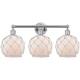 Option Polished Chrome / White Glass with White Rope