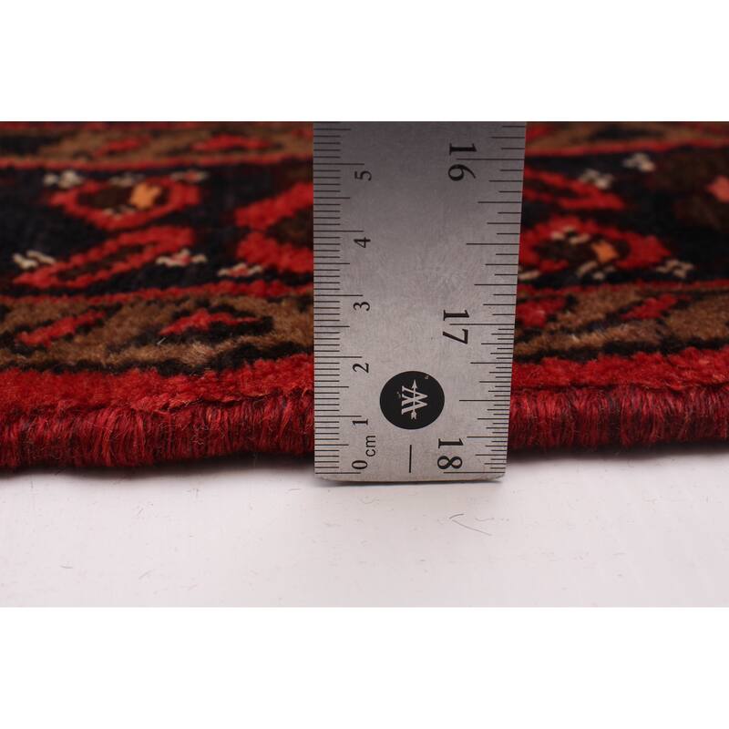 ECARPETGALLERY Hand-knotted Andelz Red Wool Rug - 3'6 x 9'3