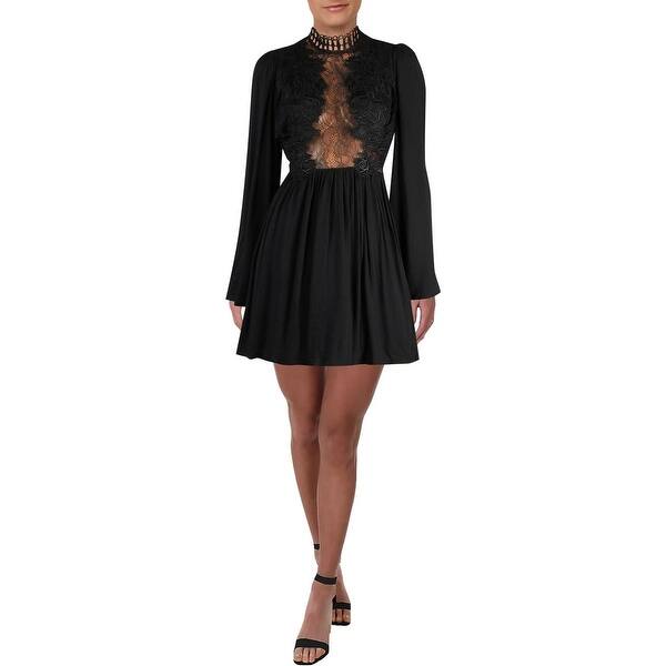 Shop Free People Womens Divine Casual Dress Lace Inset Mini