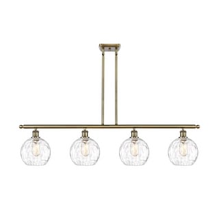 Innovations Lighting Ballston Athens Water Glass - 4 Light 48" Island Light
