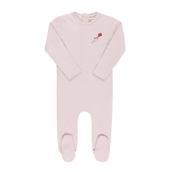 slide 2 of 8, Ely's & Co. Organic French Terry Kite & Propeller Footie Collection Pink - 18 Months
