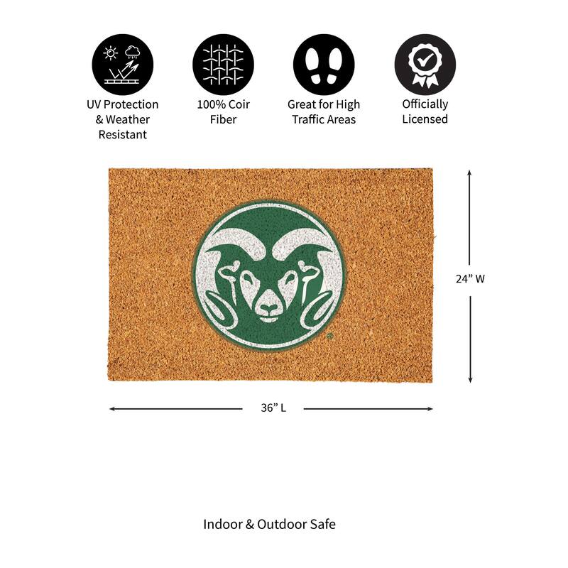 Colorado State University Full Color Indoor/Outdoor Coir Mat
