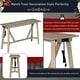 preview thumbnail 5 of 20, Home Kitchen Dining Bar Table Set with 3 Padded Stools Multi-Functional Solid Wood Breakfast Nook with USB Ports & Power Strip