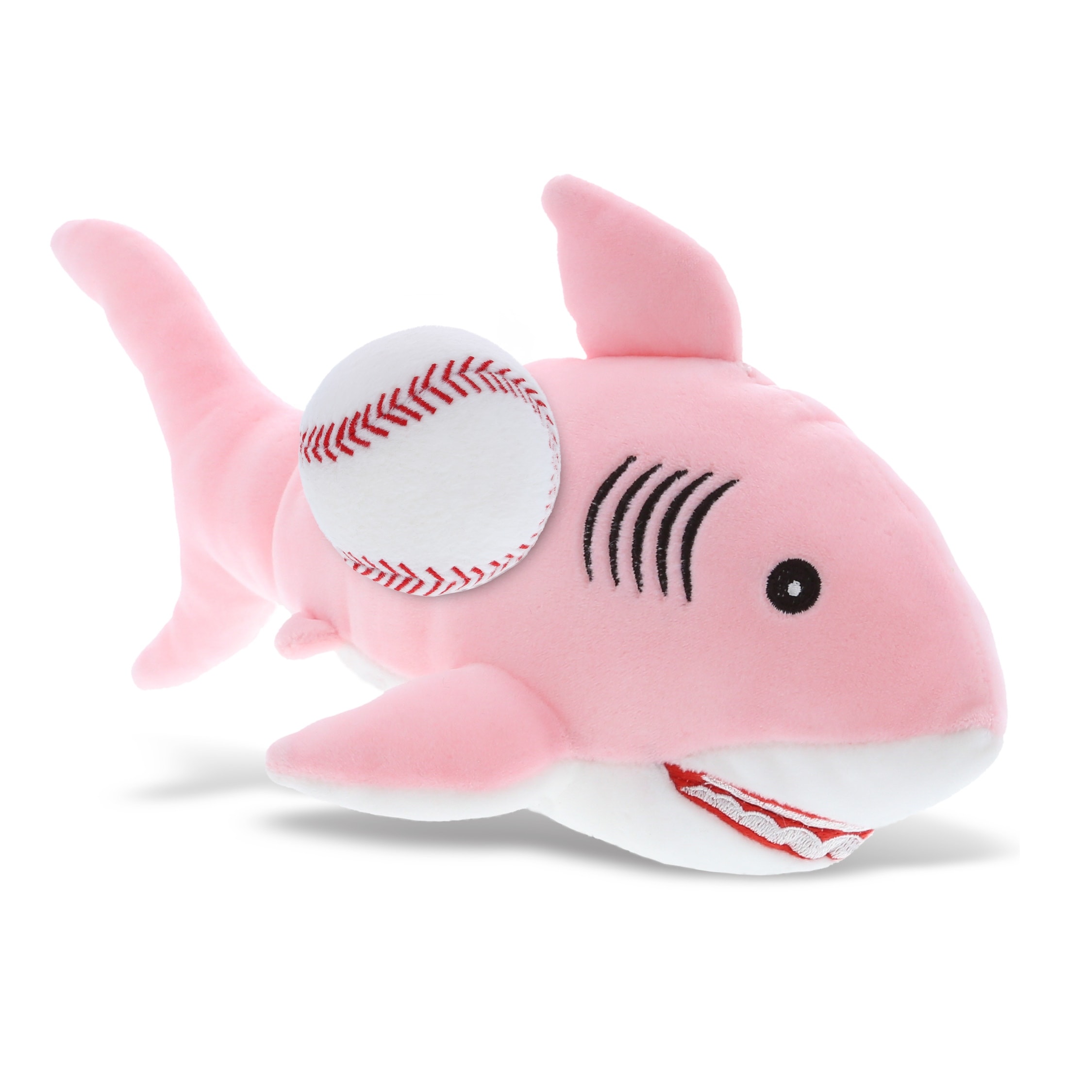 DolliBu Soft Huggable Pink Shark Stuffed Animal with Baseball Plush 12 inches Bed Bath Beyond 39888058
