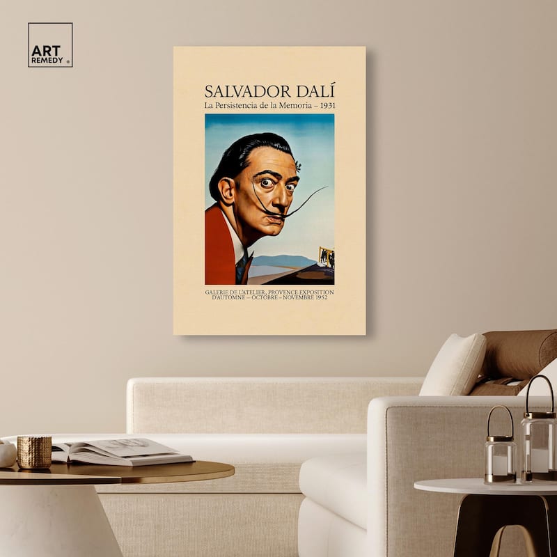 Salvador Dali Persistence Canvas by Art Remedy, Gallery Wrapped