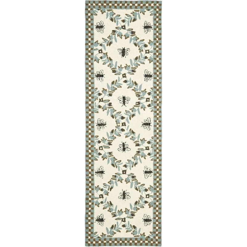 SAFAVIEH Handmade Chelsea Aubree French Country Trellis Wool Rug