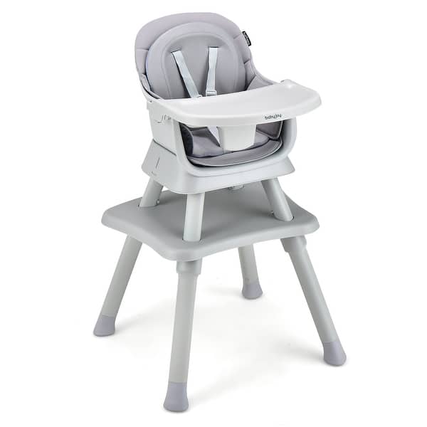slide 2 of 60, Costway 8-in-1 Baby High Chair Convertible Dining Booster Seat with