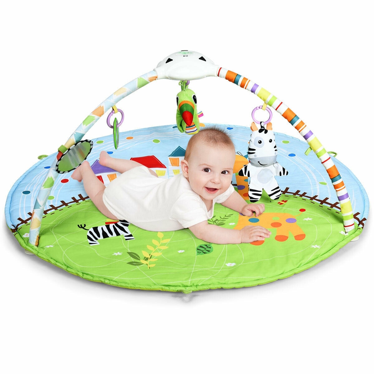 baby play gym with hanging toys