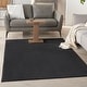 preview thumbnail 79 of 181, Nourison Essentials Solid Contemporary Indoor/Outdoor Area Rug 5' x 8' - Black