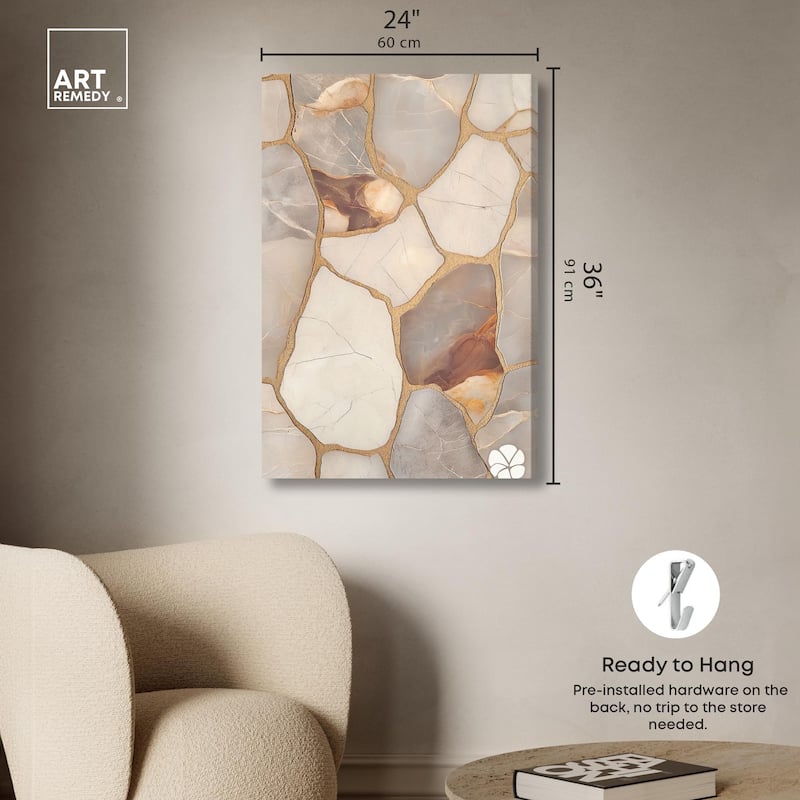 Textured Earthy Tones I Canvas by Art Remedy, Gallery Wrapped