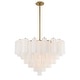 preview thumbnail 2 of 4, Addis 16 Light Aged Brass Chandelier - 32"W x 21.5"H x 32"D