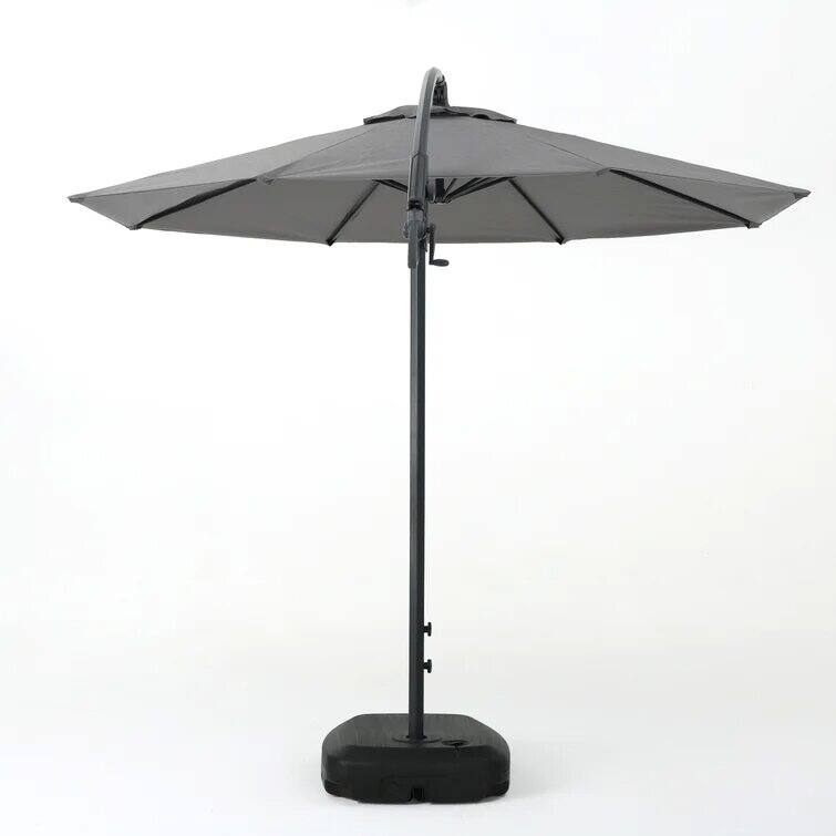 Outdoor Waterproof Patio Umbrella with Base, Tilt and Crank, UV Protection for Garden Patio Deck Backyard and Pool