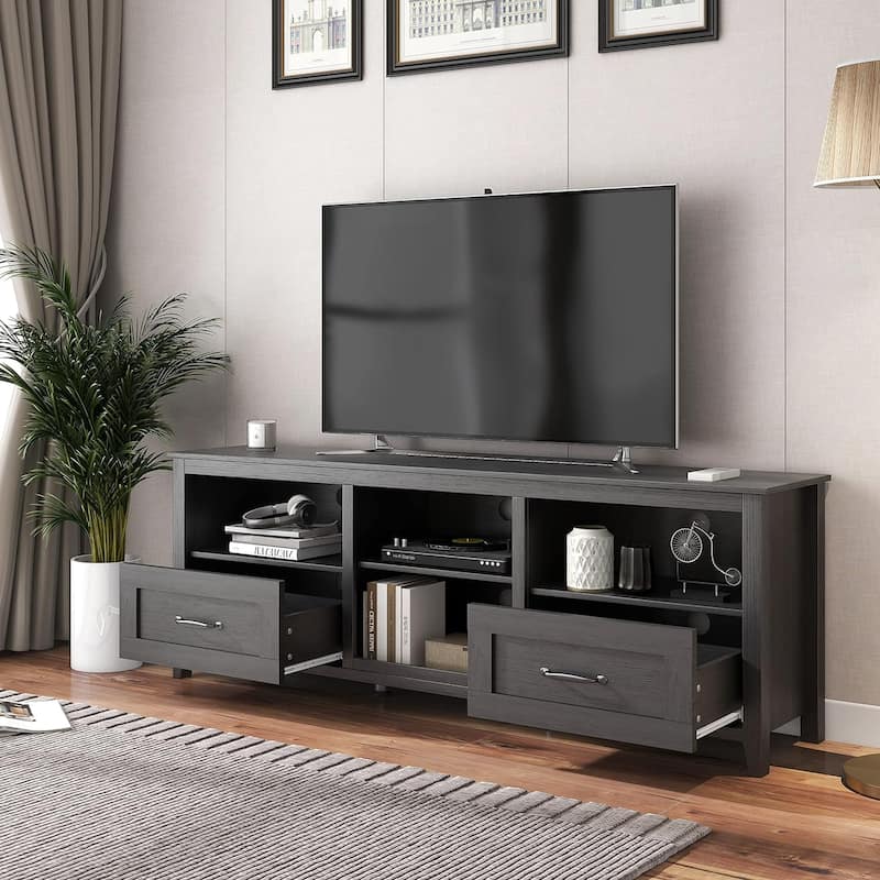 WESOME 70in TV Stand Home Cabinet with Drawers/Shelves/Doors for Living Room Bedroom - 70inch
