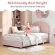 preview thumbnail 5 of 8, Costway Kids Twin Platform Bed Frame Upholstered Twin Size Bed with