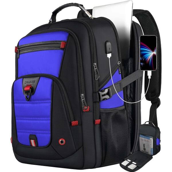 Large Travel Backpack, TSA Backpack 17.3 Inch, 50L Anti Theft 17 Inch Big  Business Laptop Backpack for Men & Women - Bed Bath & Beyond - 42714378