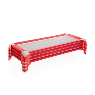 XL Toddler Cot - Red (set of 4) - Bed Bath & Beyond - 36667707
