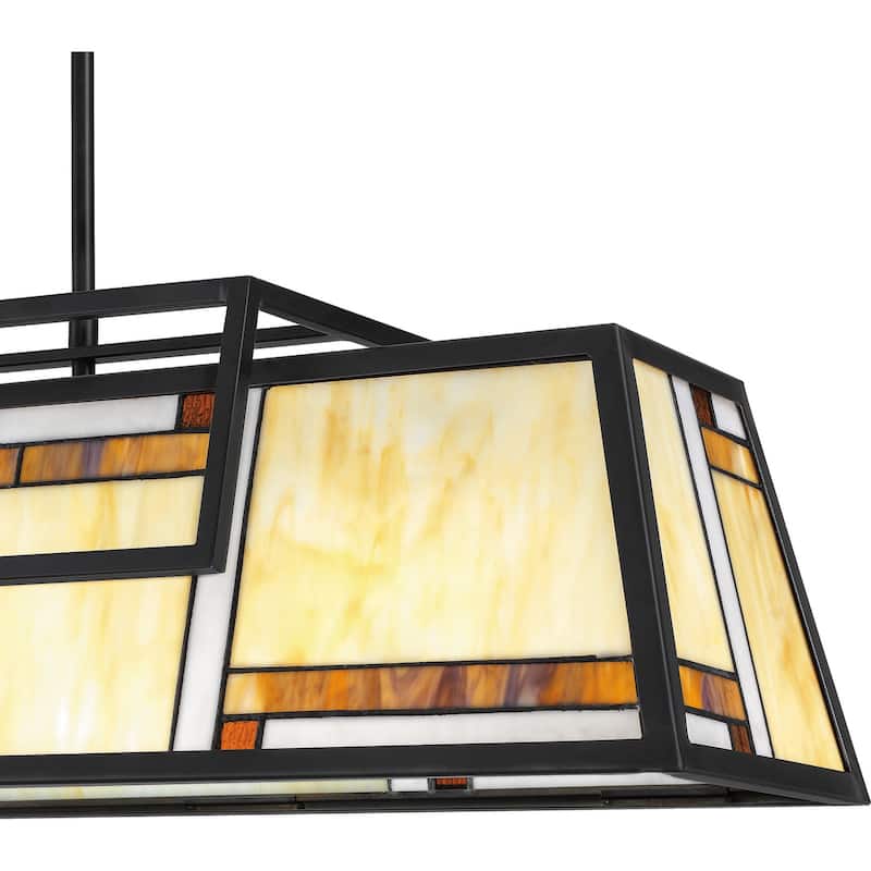 Atwater 4-Light Island Chandelier in Matte Black