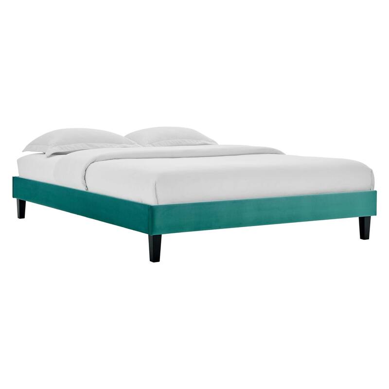 Amber Performance Velvet Twin Platform Bed