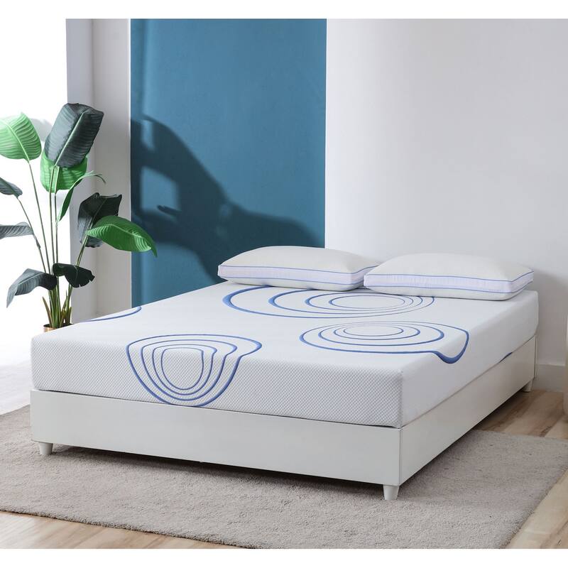 8 Inch Memory Foam Mattress. Queen Size Gel Foam Mattress Bed-in-a-Box/Affordable Mattress/CertiPUR-US Certified