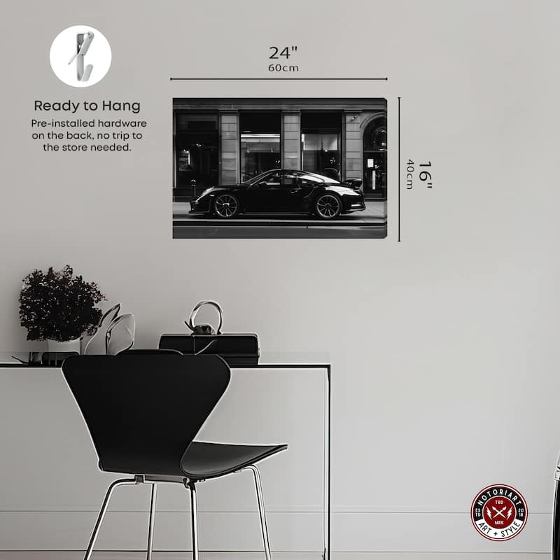 Notoriart City Streets Car Gallery Wrapped Car 1 Piece Canvas Wall Art