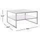 preview thumbnail 3 of 5, SAFAVIEH Aliza 2-Tier Modern Glam Square Coffee Table - 30" x 30" x 16.5"