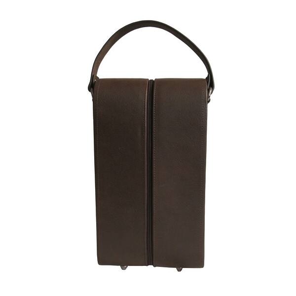 Amerileather Top Grain Cowhide Leather Double Wine Tote 3 Colors Overstock 663761