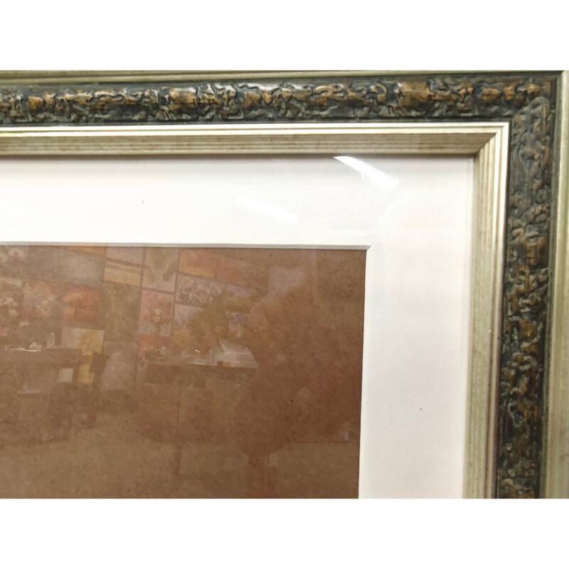 Solid Wood Picture Frame - Replaceable Canvas Art Frame with Organic Glass, Elegant Framed Wall Decor for Living Room