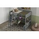 preview thumbnail 6 of 30, Full Size Loft Bed with Built-in L-Shaped Desk, LED Shelf Lighting, USB Charging Ports & Storage Bench, Drawers and Shelves