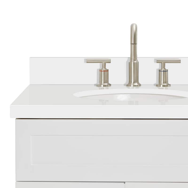 Ariel F043SLWQOVO Hamlet 43" Free Standing Single Basin Vanity Set