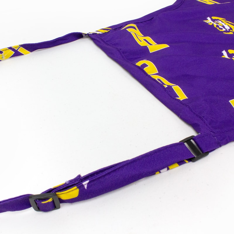LSU Tigers Tailgating or Grilling Apron With 9" Pocket, Fully Adjustable