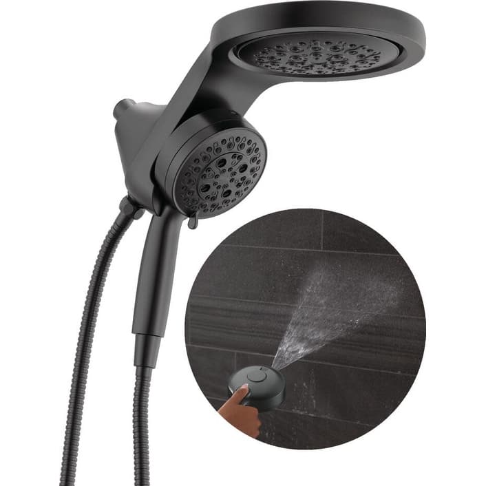 Delta 56000-25 HydroRain 2.5 GPM Multi Function 2-in1 Rain Shower Head