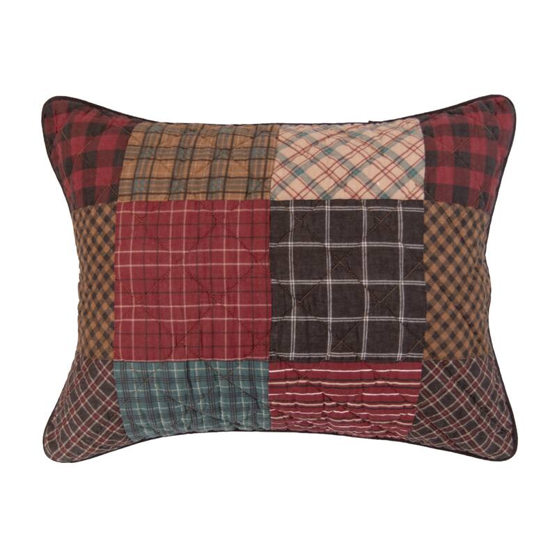 Donna Sharp Appalachia Plaid 3PC Cotton Quilt Set