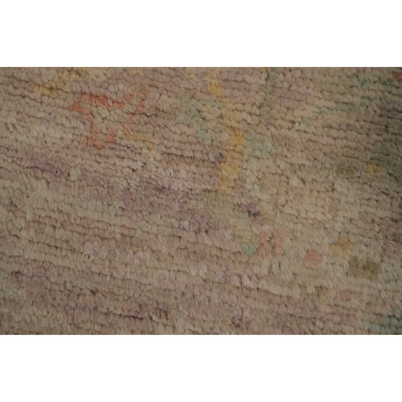 Hand Knotted Oriental 100% Wool Carpet Traditional Geometric Purples Ziegler Area Rug - 6' 1'' X 2' 8''