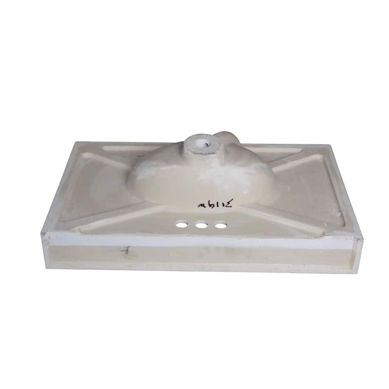 Fine Fixtures White Cultured Marble Top With Integrated Sink, 4" Backsplash and Overflow Included.