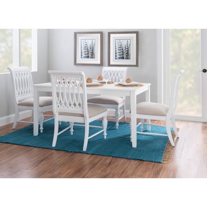 Linon Holden Solid Wood Farmhouse Side Dining Chair (Set of 2)