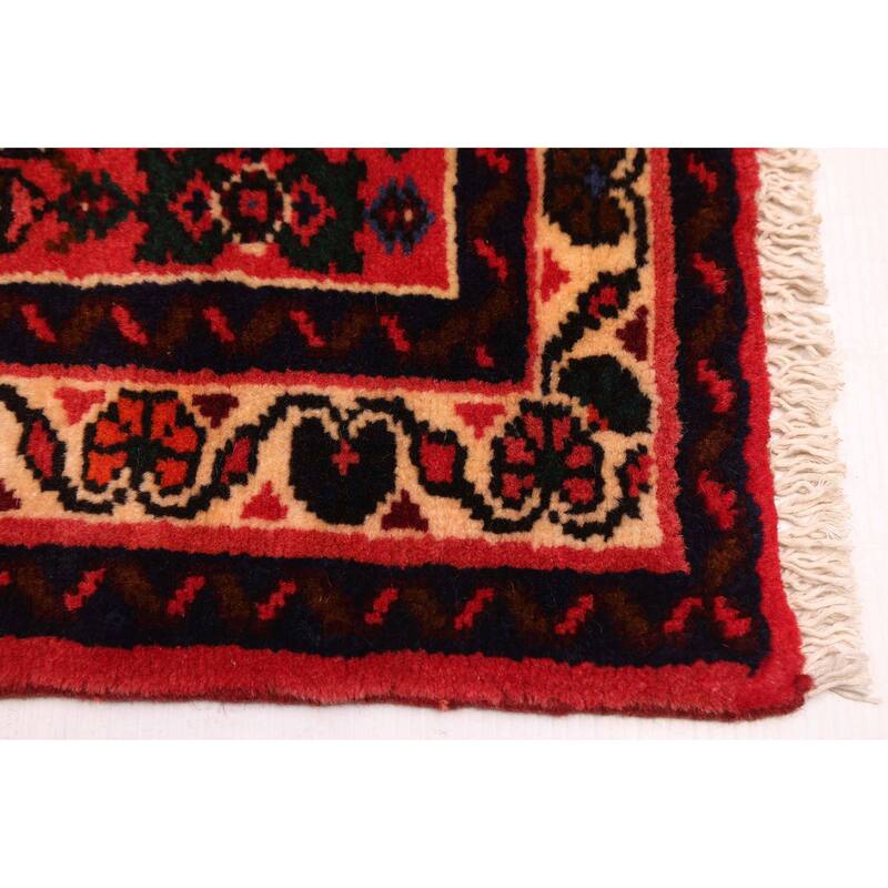 ECARPETGALLERY Hand-knotted Andelz Red Wool Rug - 2'8 x 9'8