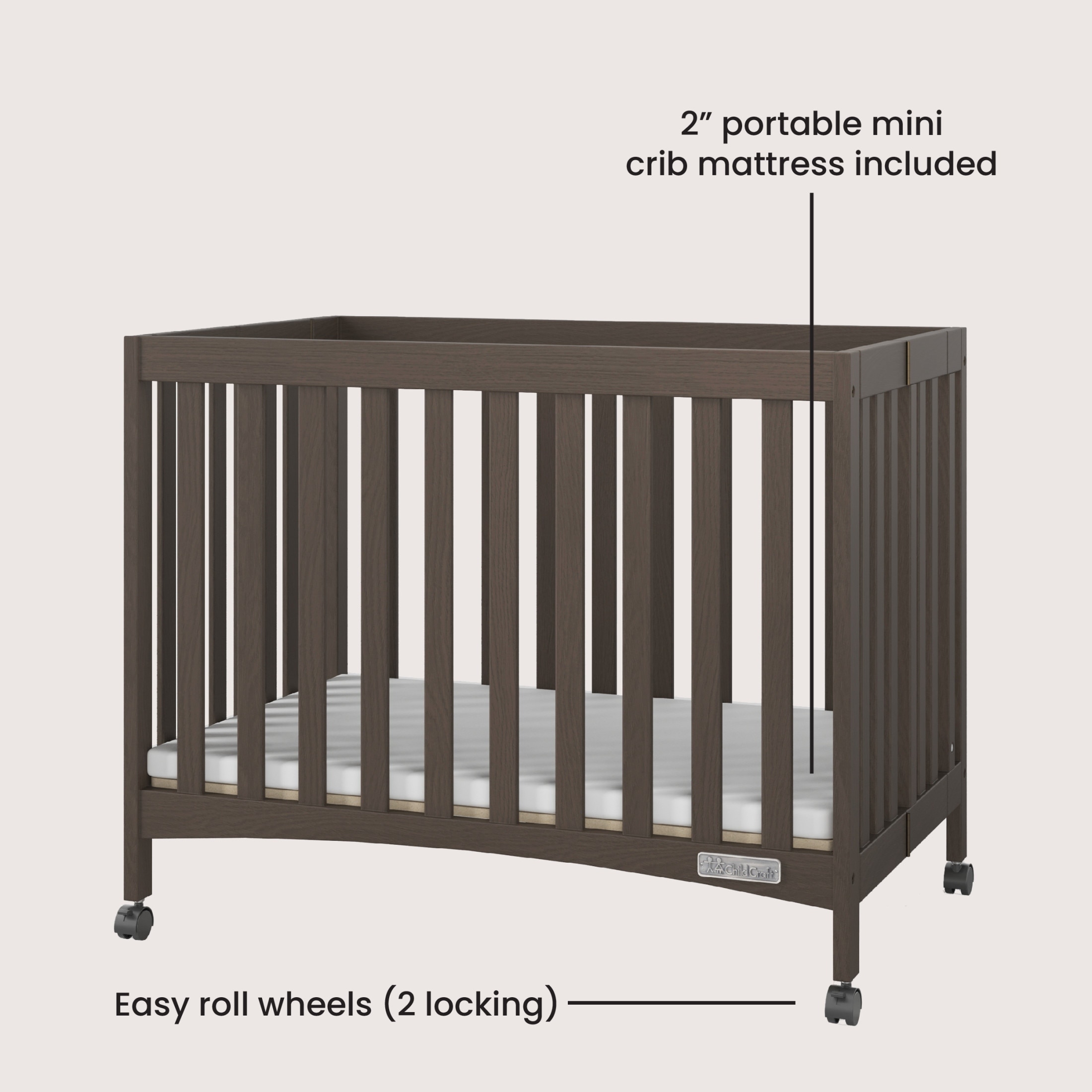 Child craft london euro mini crib discount