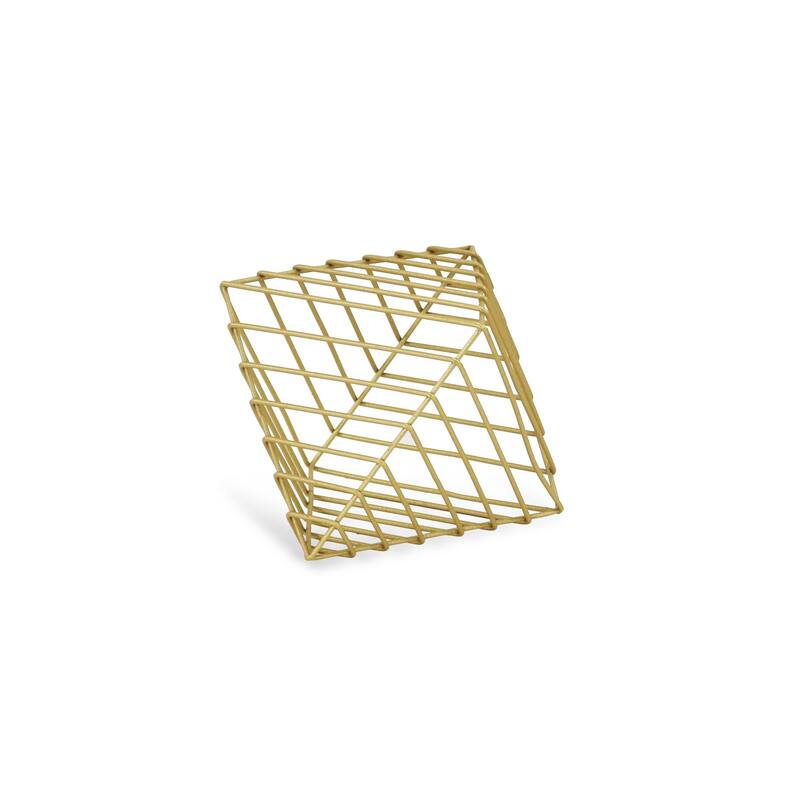 HomeRoots 8" Gold Cast Iron Modern Abstract Tabletop Sculpture - 10.5' X '8' X '8