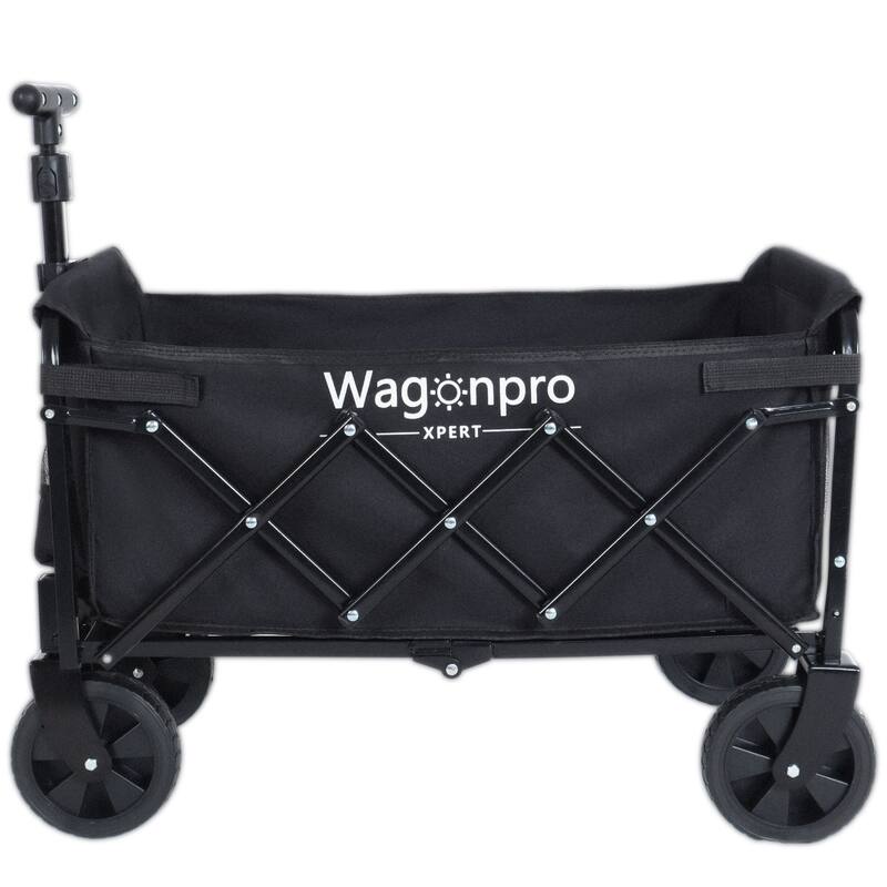 Expandable Dual-Layer Utility Wagon with 100% Extra Space - 225lb Capacity Folding Cart