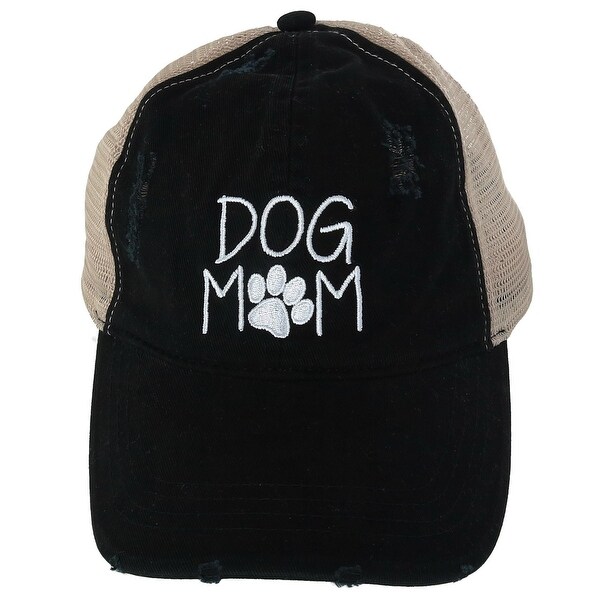 distressed dog mom hat
