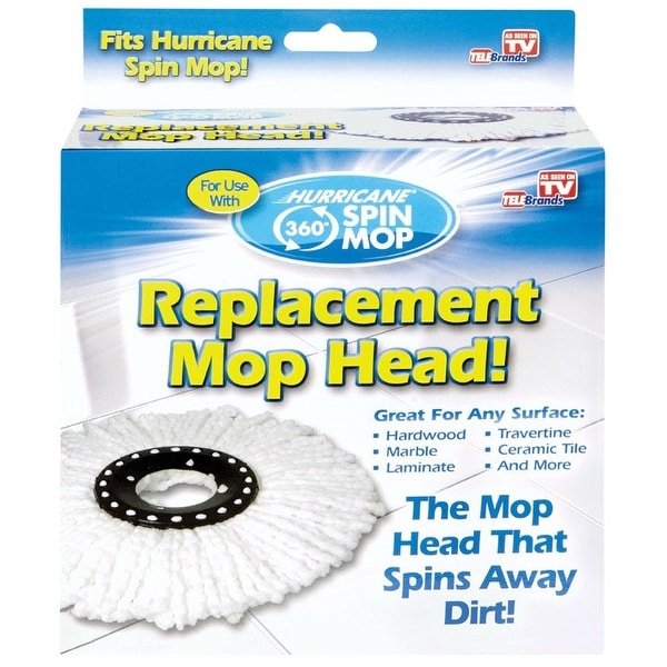 Hurricane 8172-6 Spin Mop Replacement Head, 12"