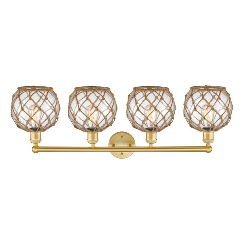 Innovations Lighting Endless Possibilities Edison - Farmhouse Rope - 4 Light 35" Bath Vanity Light