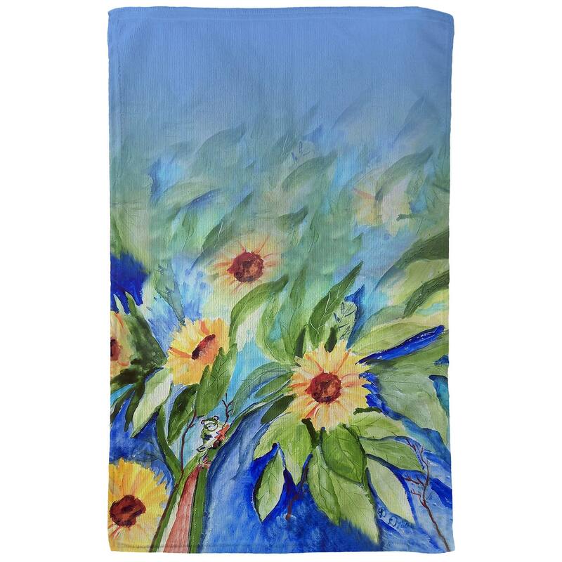 Sunflower & Frog Kitchen Towel - 16x25