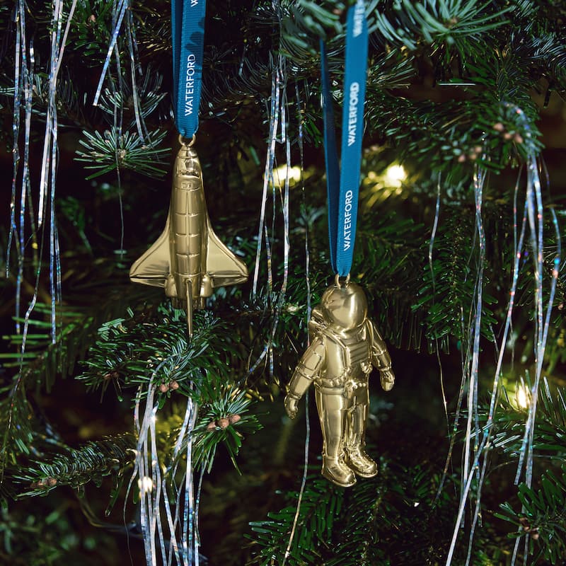 Waterford Christmas Spaceman Golden Ornament