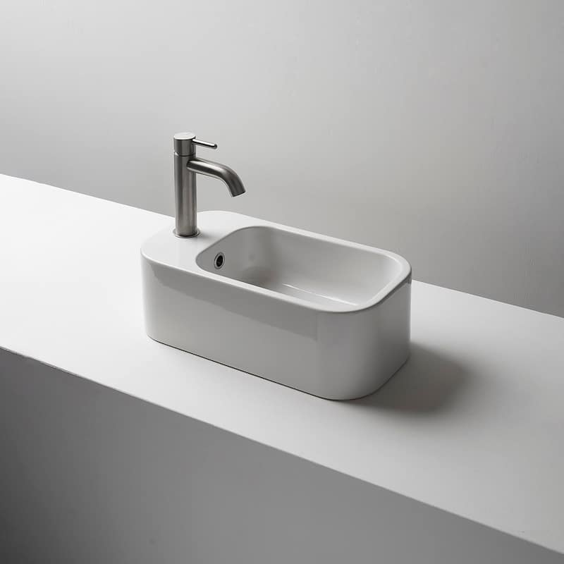 WS Bath Collections Cosa 18-7/8" Rectangle Ceramic Wall Mounted