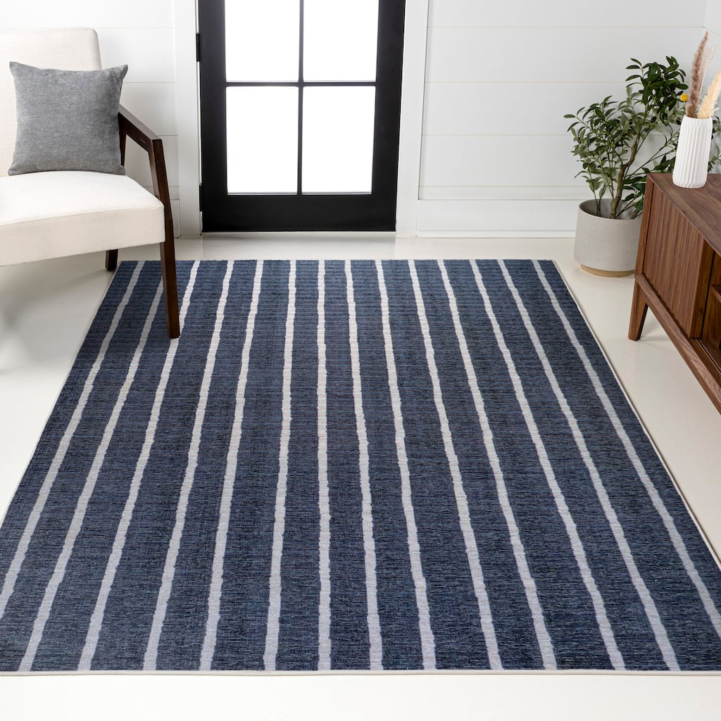 JONATHAN Y Nautisk Bohemian Medallion Textured Weave Machine Washable Area Rug