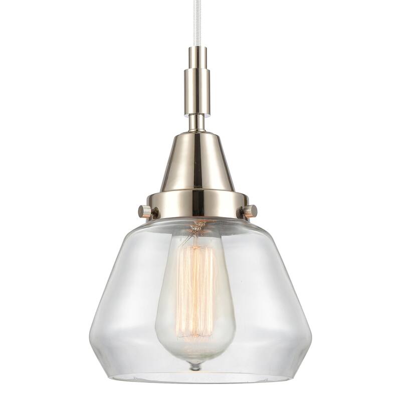 Innovations Lighting 447-1P-G172 Fulton 7" Wide Mini Pendant with - Polished Nickel