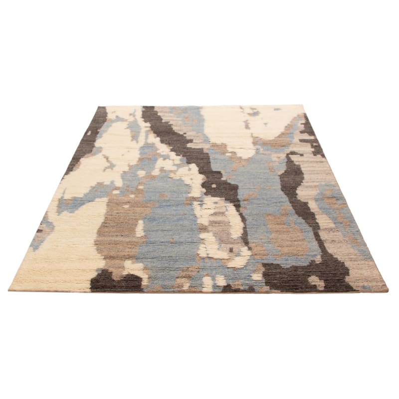 ECARPETGALLERY Hand-knotted Tangier Cream Wool Rug - 7'11 x 9'11