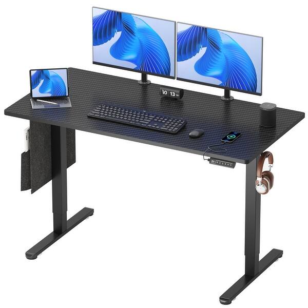 Standing Desk Office Desk Adjustable Electric Computer Desk with USB ...